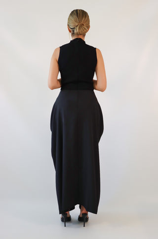 Valeria Gold Keyhole Dress