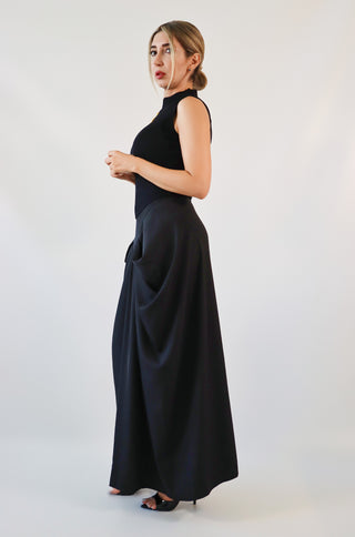 Valeria Gold Keyhole Dress
