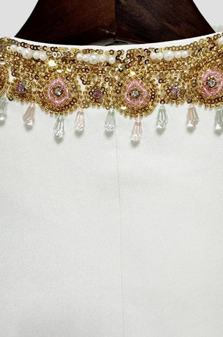 Layla Embellished White Pantsuit