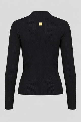 Valeria Ribbed Keyhole Sweater
