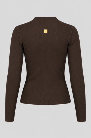Valeria Ribbed Keyhole Sweater