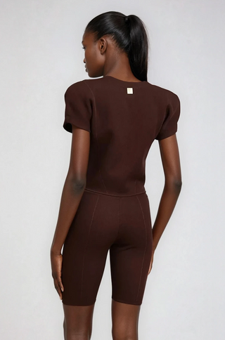 Elena Knit Cardigan Shorts Set