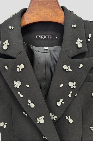 Noir Crystal Embellished Pantsuit