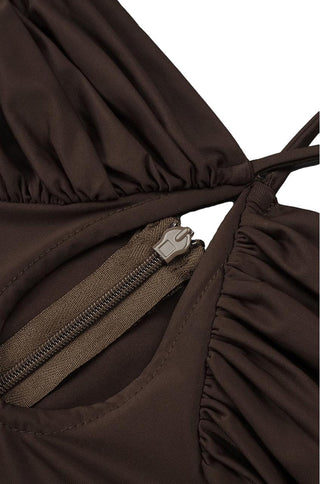 Sienna Draped Cutout Maxi Dress