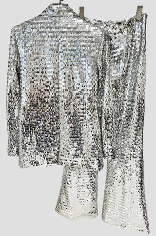 Celeste Mirror Sequin Blazer Pants Set