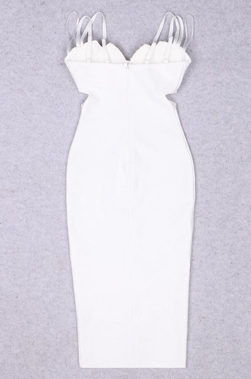 Tamara Beaded Bandage Midi Dress shopUNIQUES.com Tamara Beaded Bandage Midi Dress shopUNIQUES.com