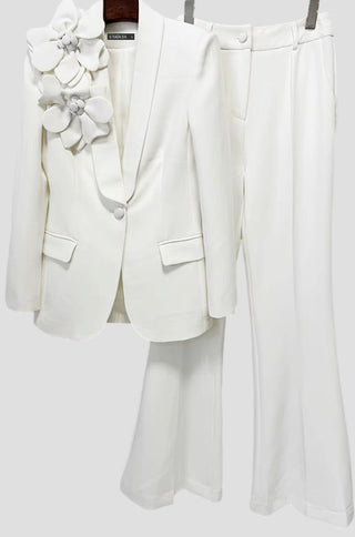 Audrie Floral Appliqué Pantsuit