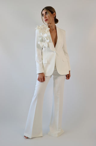 Odette Floral Appliqué Pantsuit