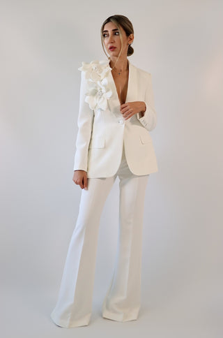 Odette Floral Appliqué Pantsuit